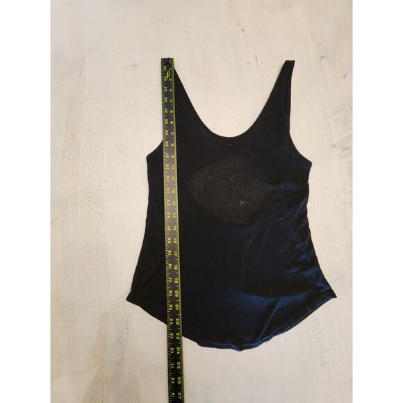 Alo Yoga Black Ribbed Tank Women's Open Back - Picture 5 of 5